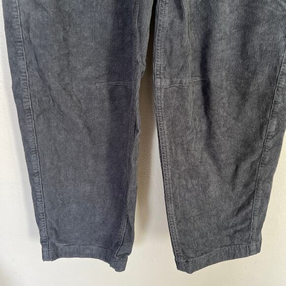 American Eagle Paper Bag Barrel Jeans Women's 8 Gray Stretch High Rise Corduroy - Picture 5 of 12